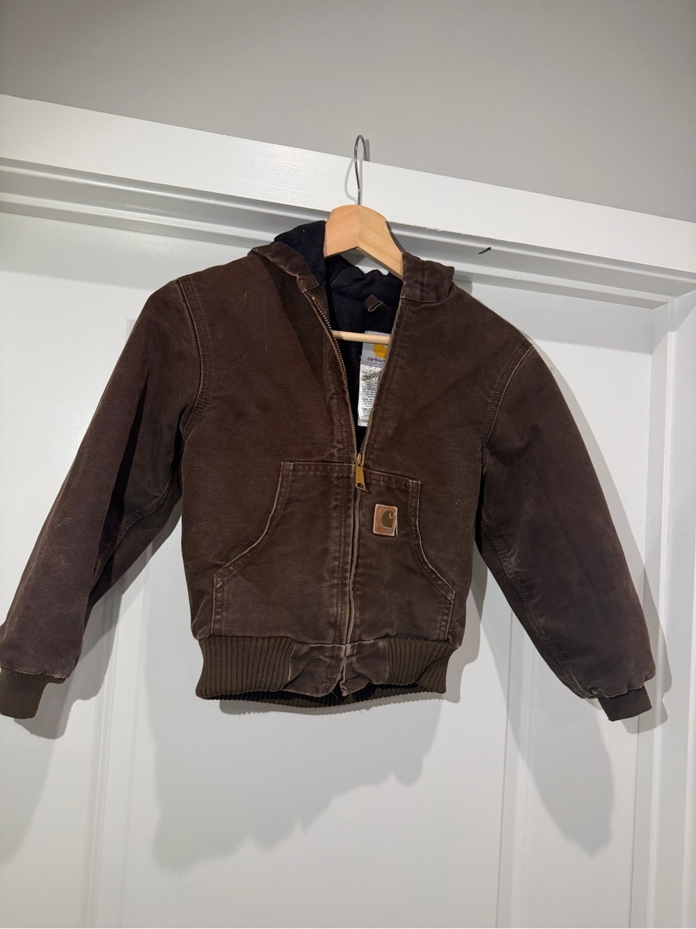 Vintage Carhartt Kids Jacket Size S (6-7) Hooded Full Zip‎